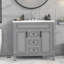 Meuble-lavabo moderne 36 po avec lavabo supérieur-679305155