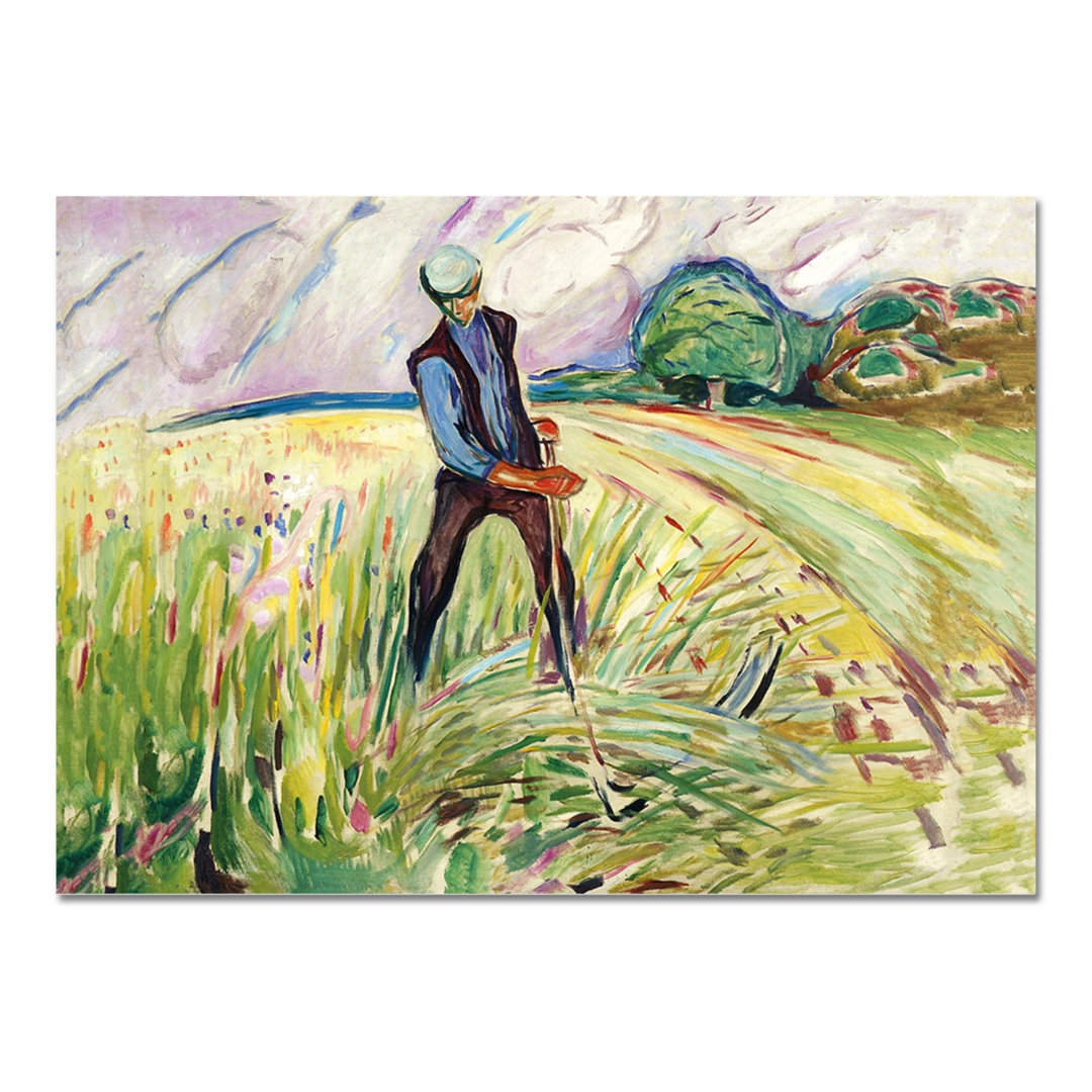 Kunststoffbild Falciatore von Edvard Munch