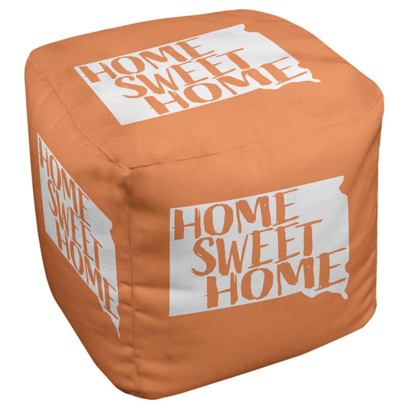 Repose-pieds à cubes south dakota south home, Orange