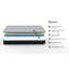 Surmatelas simple 4 couches - mousse rafraîchissante et base de soutien