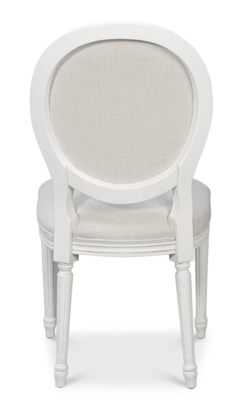 Hugo Upholstered Dining Chair, White