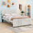 Elegant Velvet Upholstered Bed with Twin Trundle-1428852804-1428852807