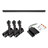 H-Type Adjustable Track Lighting Kit with 4ft Surface Mount Track, Movable Power Connector, and 3 5CCT LED Track Lighting Heads-123186863