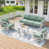 Green Cushion/White Frame