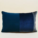 Striped Velvet Reversible Throw Pillow