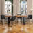 Evre Bar Stools Set of 2, PU Leather Counter Height Bar Stools,  Modern Barstools with Metal Legs and Footrest, Urban Armless Dining Chairs with Backrest for Kitchen Island-1061814482-1064943645