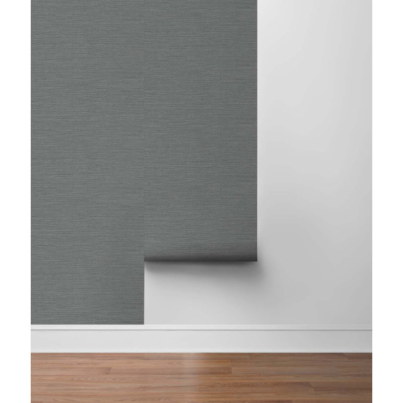 Vinyl Peel & Stick Wallpaper Roll, Slate Gray