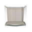 2 ensembles de sièges de terrasse, 29,50 po, rouille argentée, grillage gris 29,50 po, 2