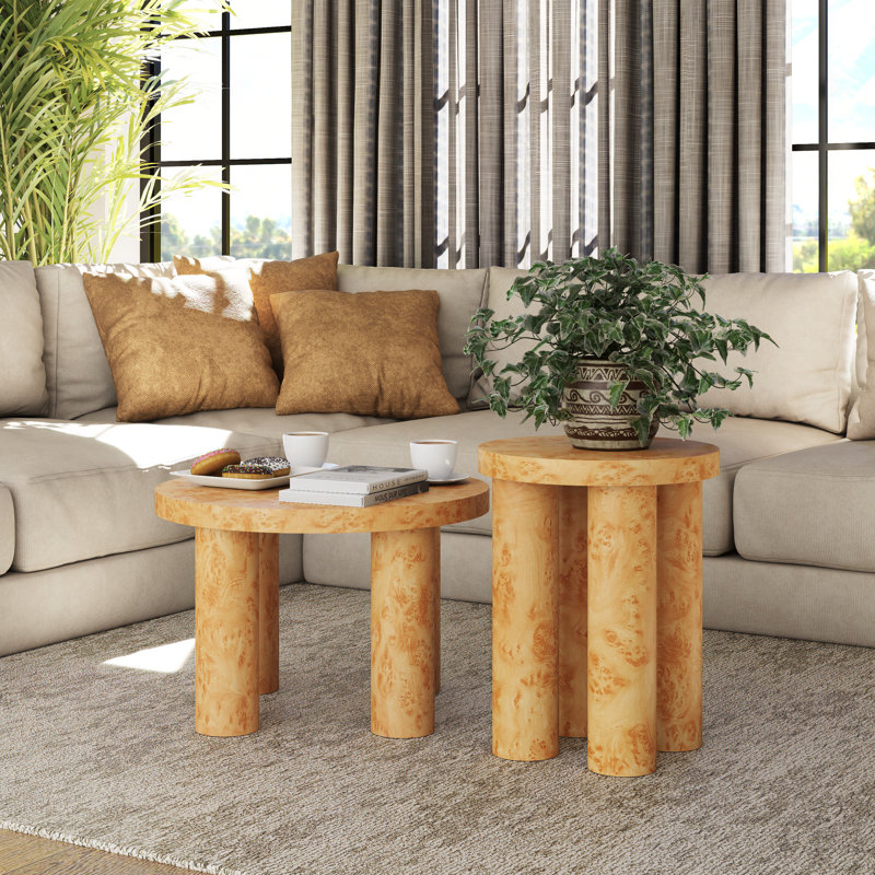 Ensemble de 2 tables basses Farmhouse
