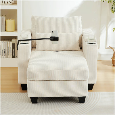 Canapé-lit 37,4 po avec ports USB