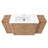 64'' Freestanding Bathroom Vanity with White Ceramic Sink, and 2-Small Storage Cabinet, Soft-Close Door, Imitative Oak, KD-Packing, Plywood-1904246165