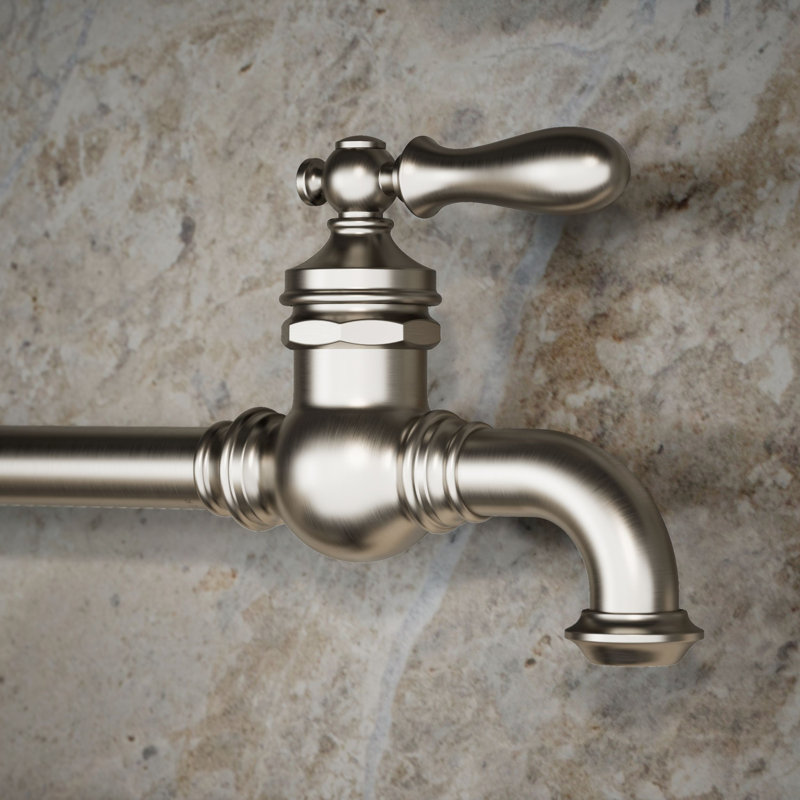 Artifacts Single-Hole Wall-Mount Pot Filler, Vibrant Stainless