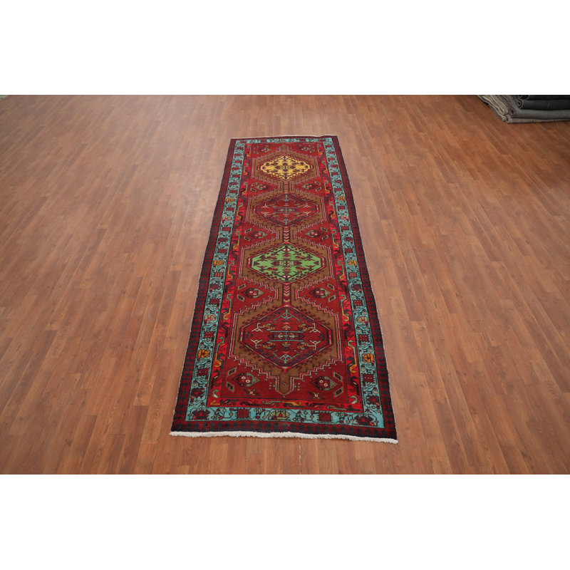 Tapis de couloir géométrique traditionnel 4 x 10