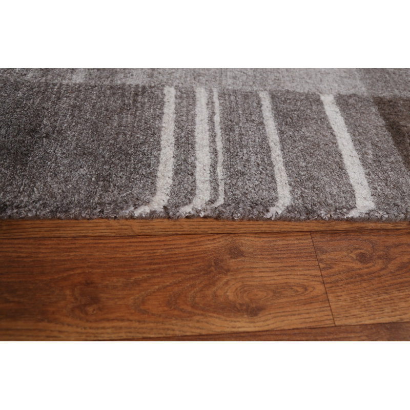 Tapis oriental en laine Gabbeh en laine noué à la main 4 pi 7 po x 6 pi 7 po