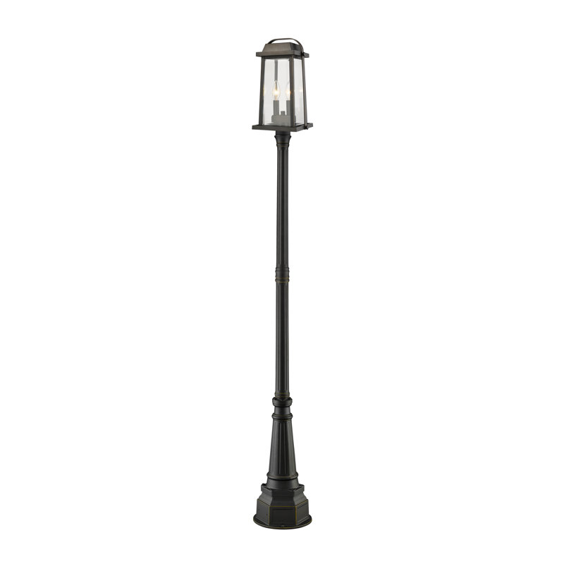 Lampadaire 97 po 2 lumières Sisto, Bronze huilé