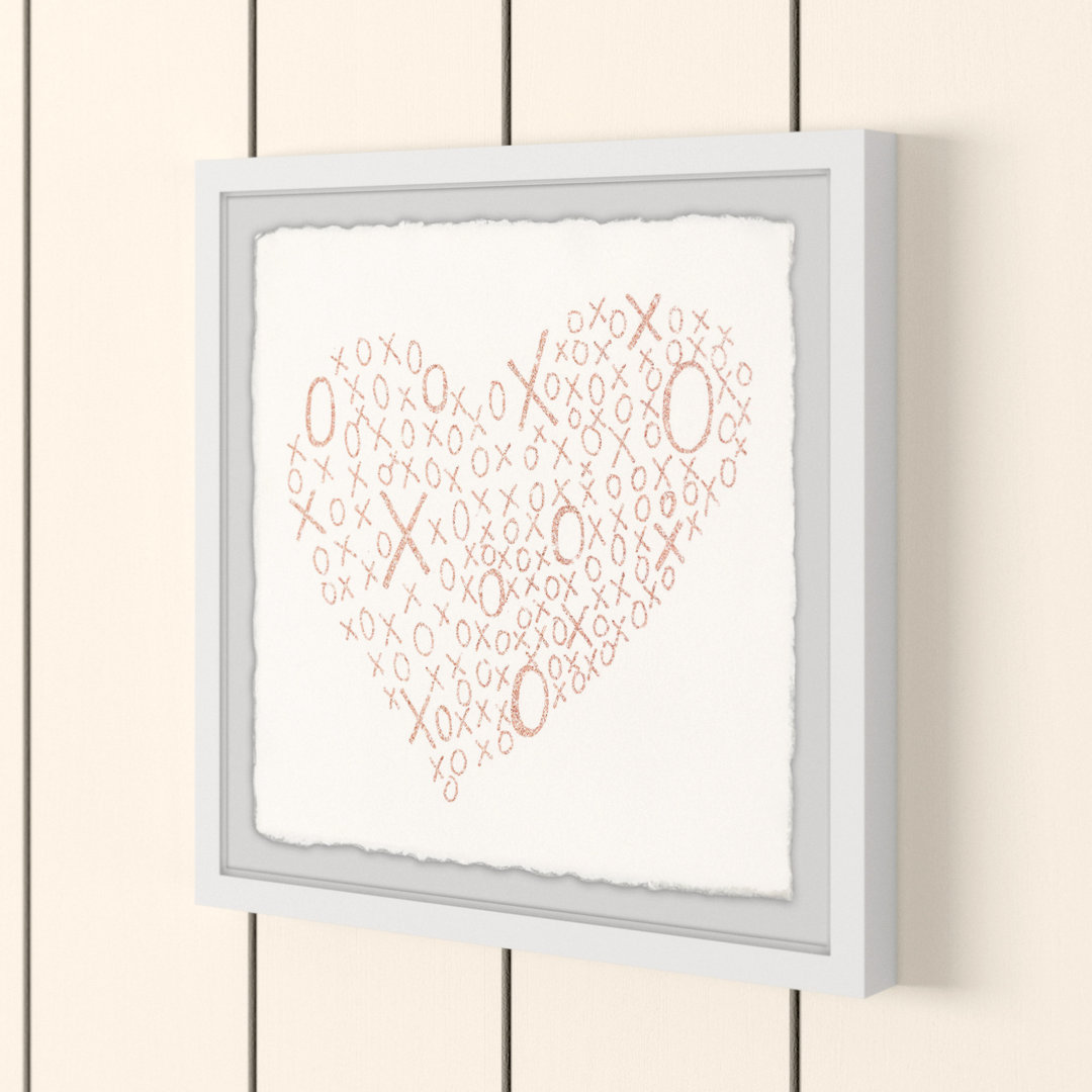 XO Love - Picture Frame Textual Art Print on Paper Grovelane 