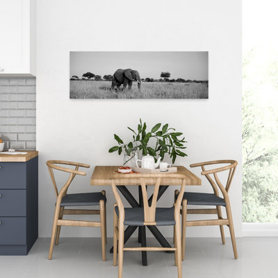 Elephant Tarangire Tanzania Africa by Todd Gustafson - Wrapped Canvas Panoramic Print