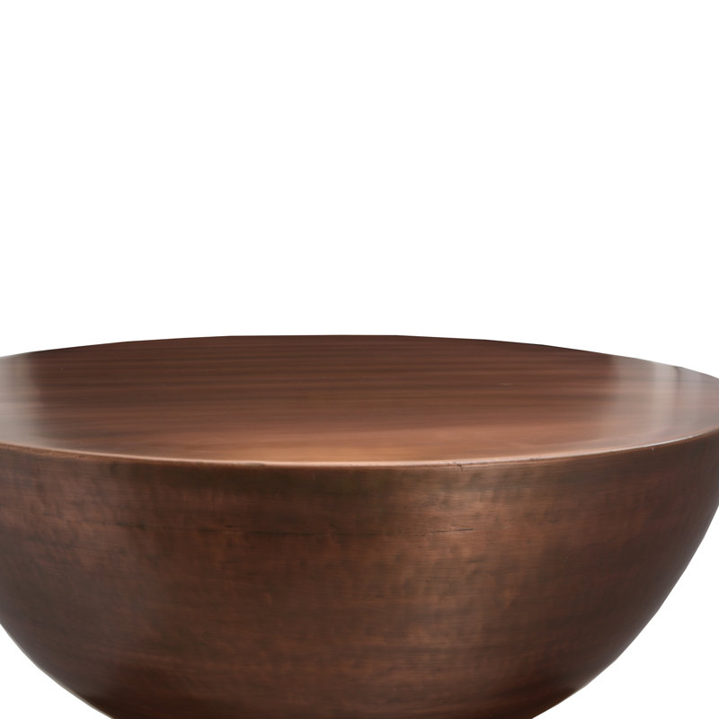 Table basse Hobbs Drum, Cuivre