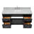 Abell 67'' Single Bathroom Vanity with Carrara Marble Top-93068124