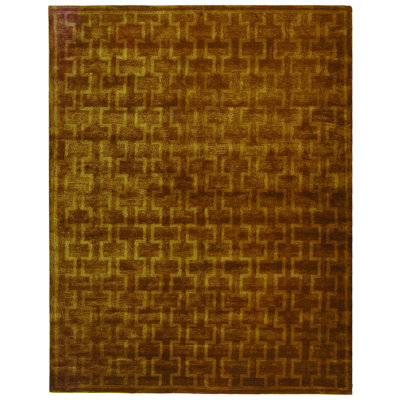 Tapis géométrique en laine touffeté à la main Cambridge