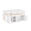 Lit mezzanine double avec armoire de rangement-339768484