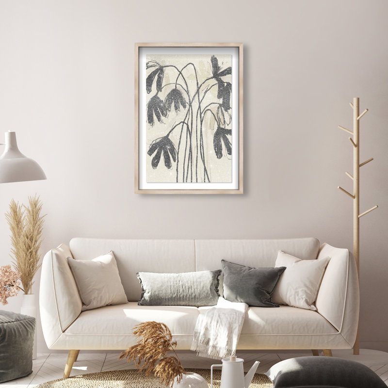 Tree Abstract Studio Print by Oliver Gal, 16.5"H x 11.5"W, Natural Oak Shadowbox