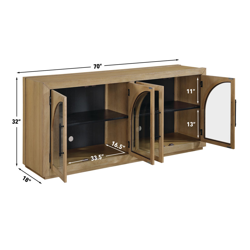 Lixy 70'' Sideboard Media Console | Stylish Storage