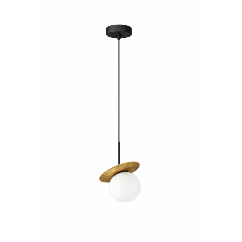 - Light Pendant, Black/Gold, 120cm H x 20cm W
