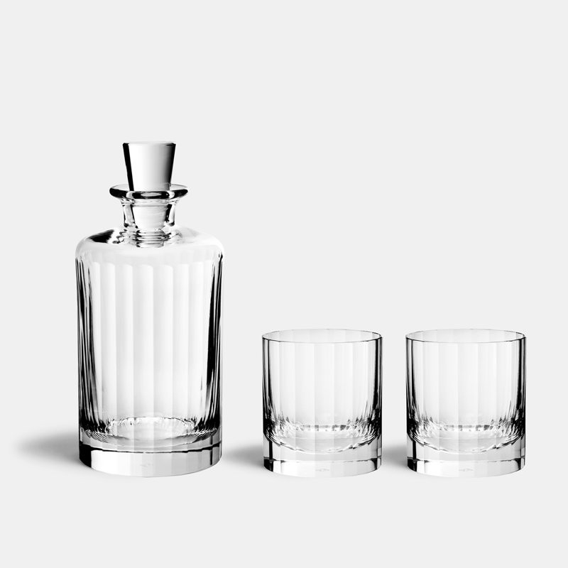 Fluted Collection Crystal Glass Whiskey Decanter