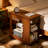 Coffeeing Table with Storage, Foldable Tabletop