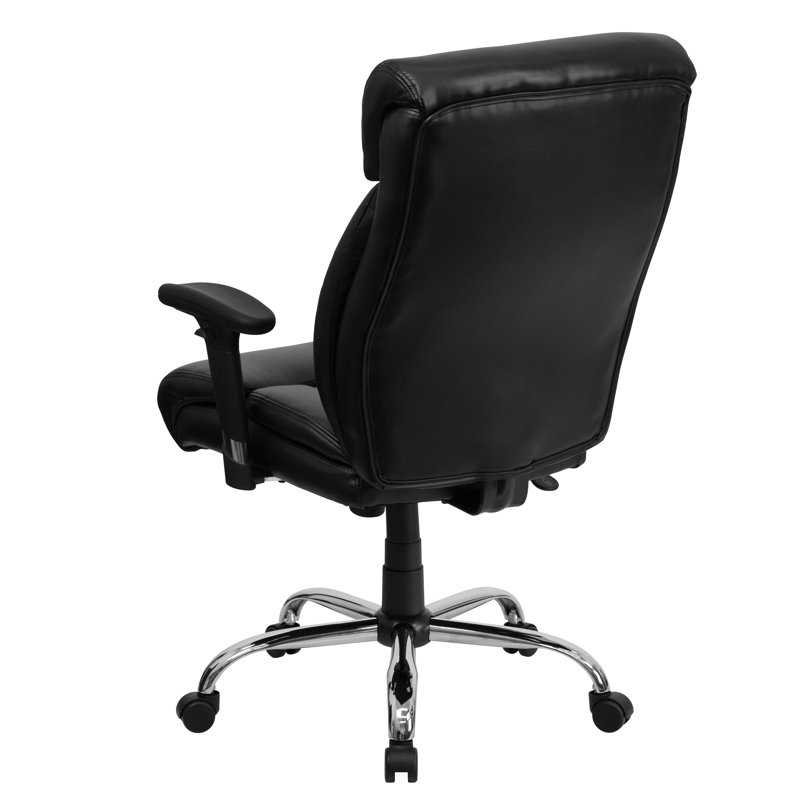 Fauteuil de bureau ergonomique pivotant Hercules Big & Tall 400 lb, Cuir