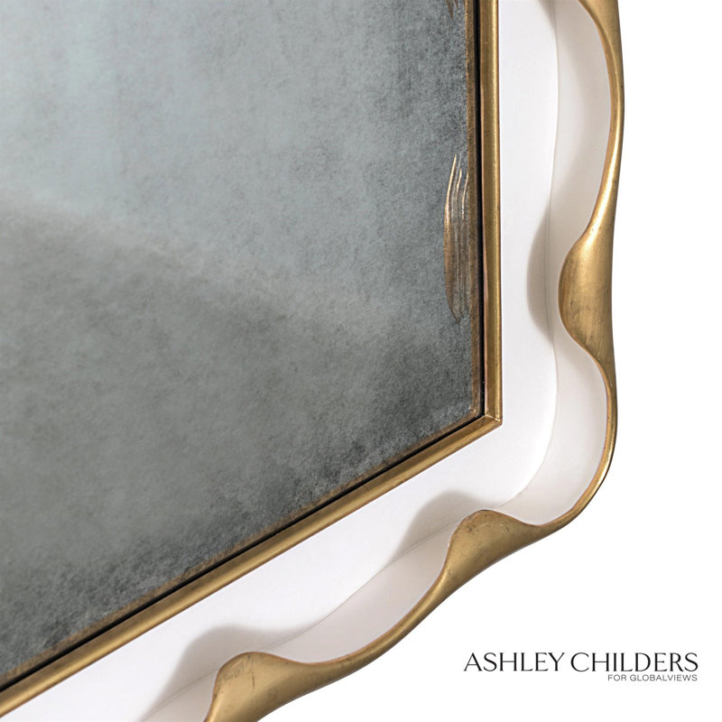 Venus Mirror, Cream/Gold