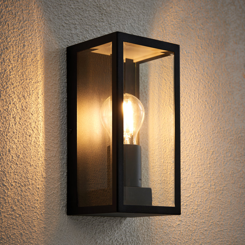 Hudnall 23.5cm H Outdoor Flush Mount, Matte Black