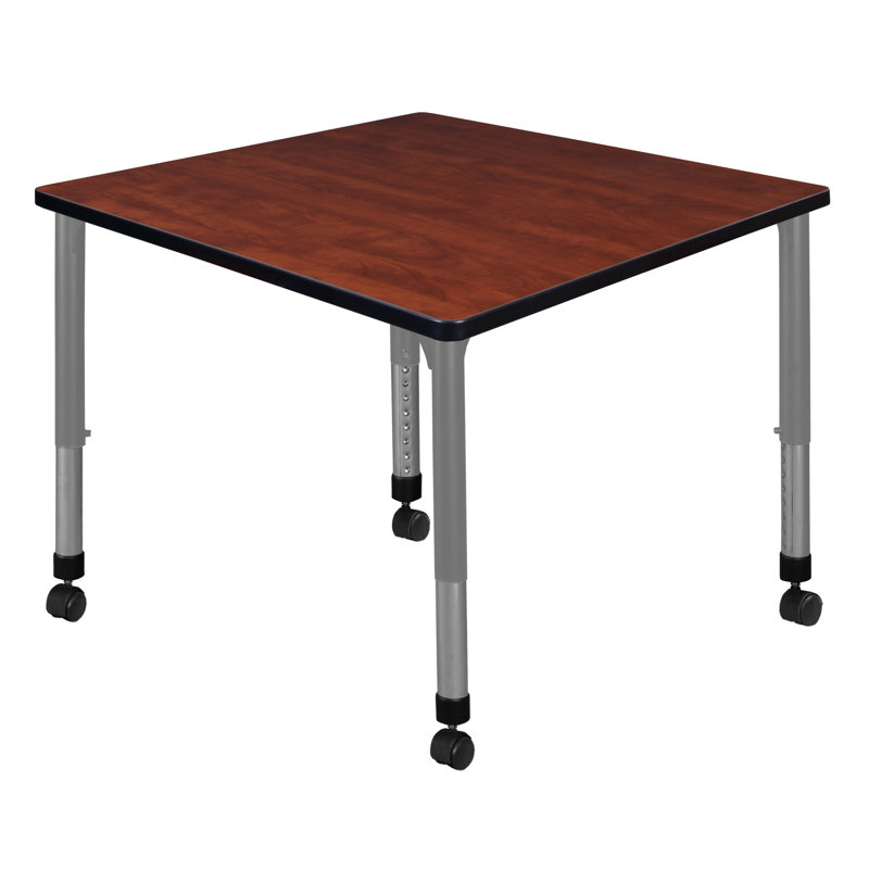 Table de pause Kee Mobile, Cerisier, H 34 po x L 42 po x l 42 po