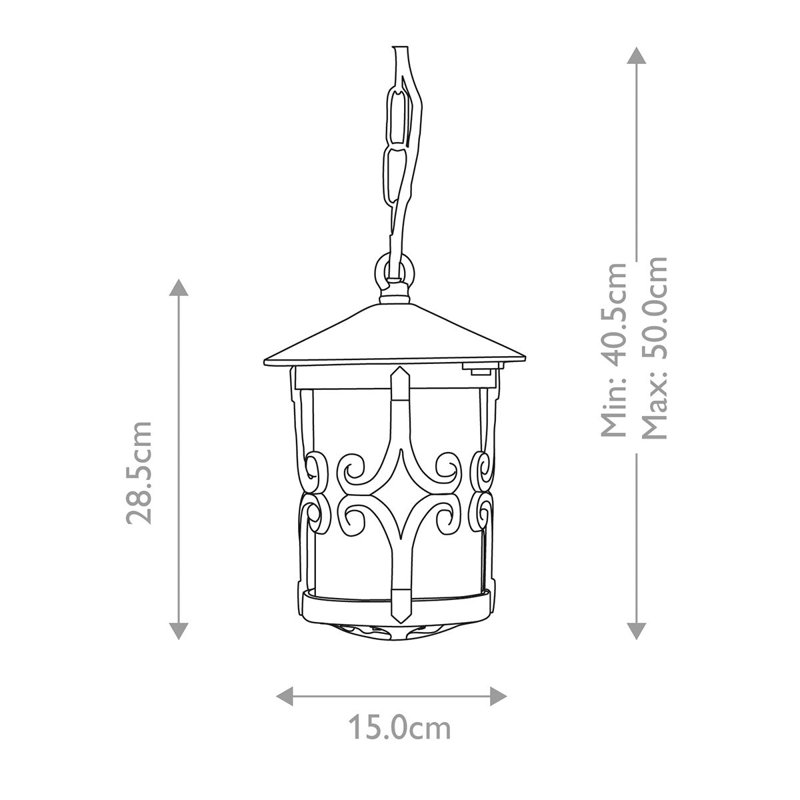 Talia LED Outdoor Hanging Lantern
