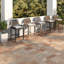Ensemble de 2 tabourets de bar pour terrasse, chaises de bar modernes en corde d'aluminium