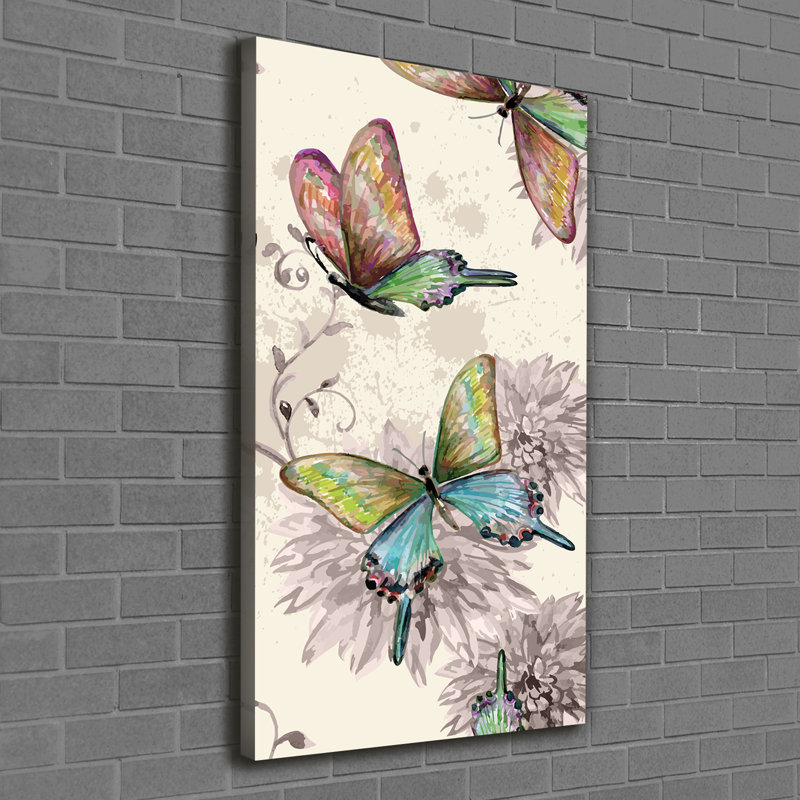 Colorful Butterflies - Wrapped Canvas Print