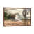 Toile avec cadre brun classique
