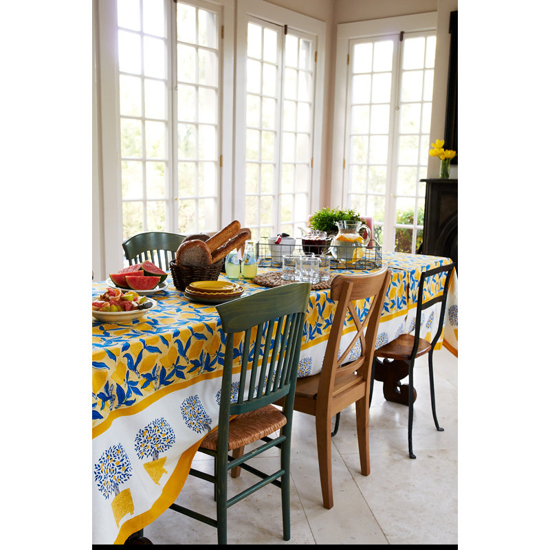 Lemon Tree Tablecloth, 59" W x 86" L