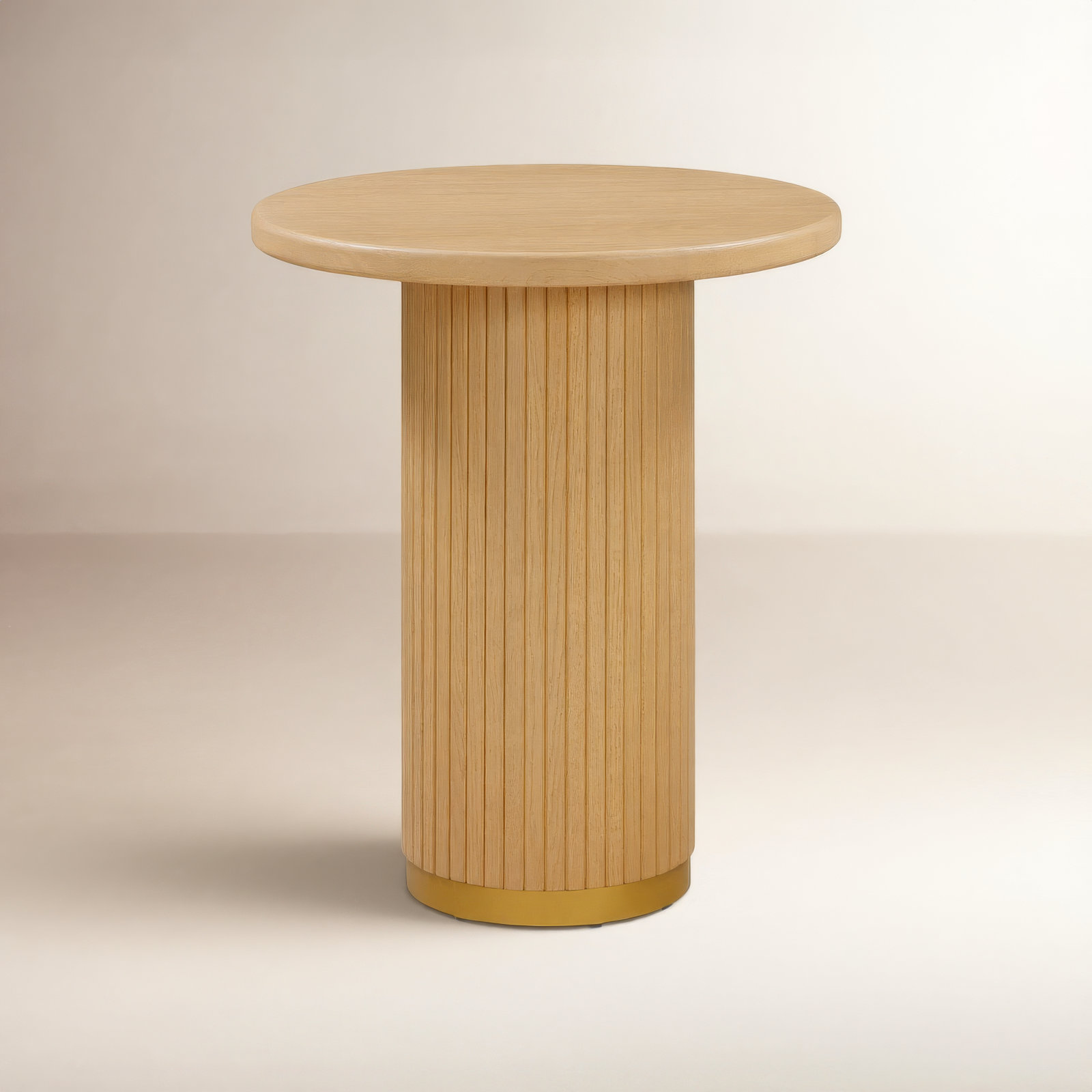 Diani Oak Wood Entry Table, Natural