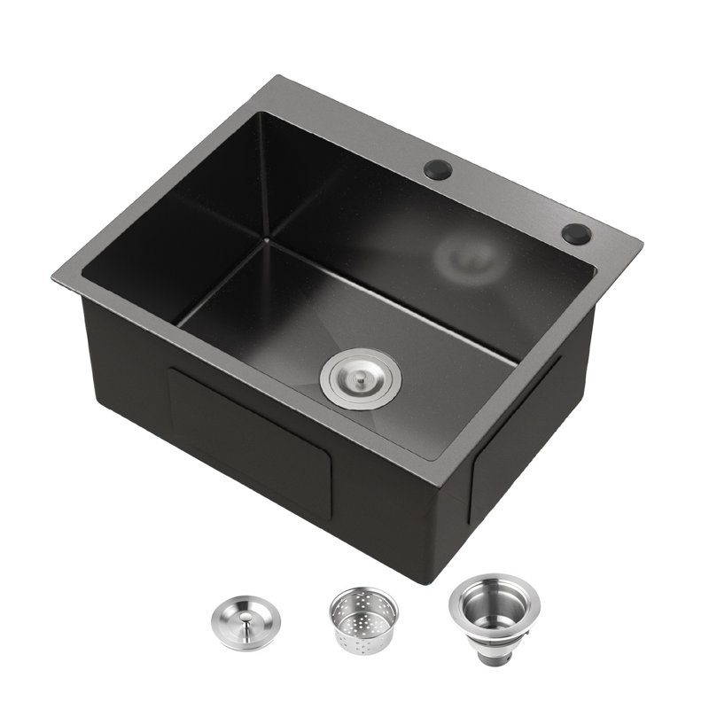 Drop-In Single Bowl Stainless Steel Kitchen Sink