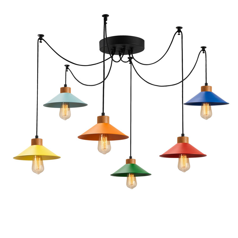 Lustre géométrique spoutnik à 6 lumières Mêmeko