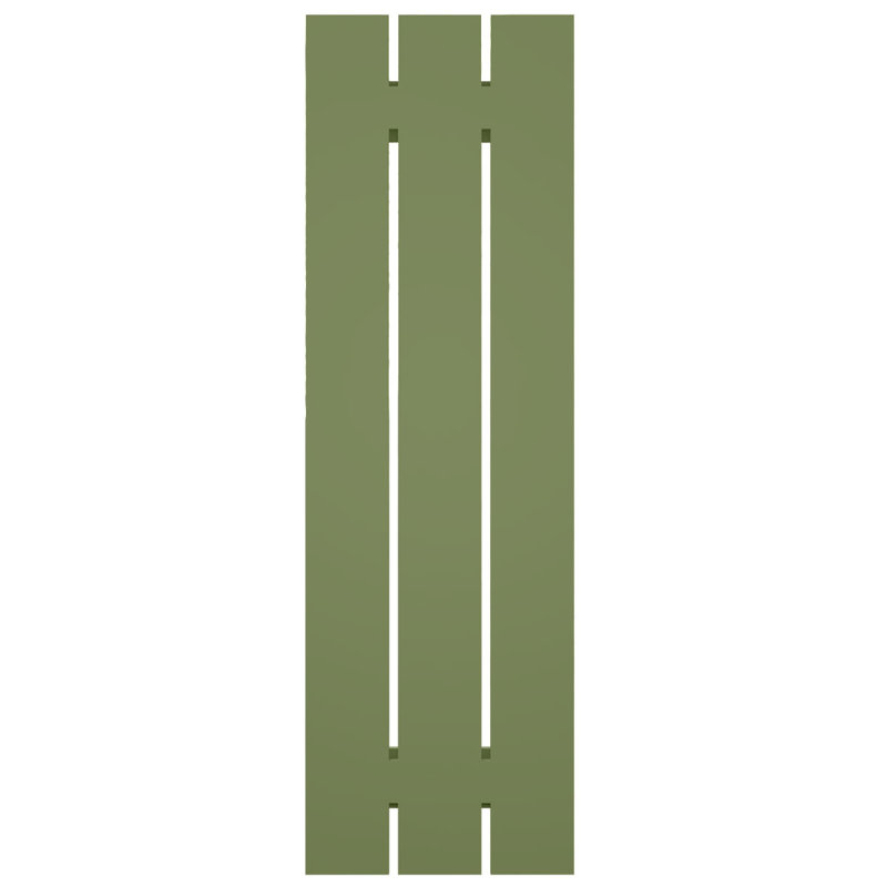 Volets en composite à deux planches EnduraCore l 11 1/4 po x H 78 po, vert mousse (par paire - quincaillerie non incluse)