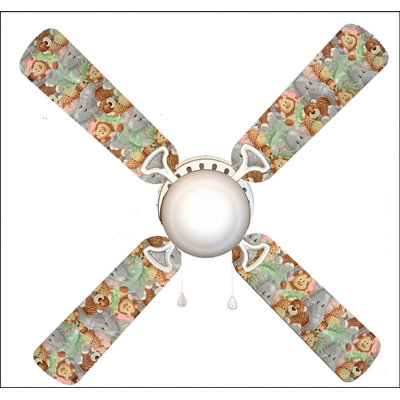 Ventilateur de plafond à 4 pales 42 po avec chaînette et ensemble d’éclairage inclus Manley