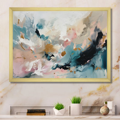 Delicate Brushstrokes, peinture abstraite V - Reproduction d'art sur toile