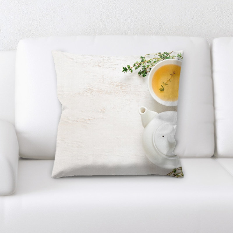 Coussin en thé vert