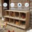 Boîte de nidification en bois à 8 compartiments avec perchoir, boîte en bois massif pour poules