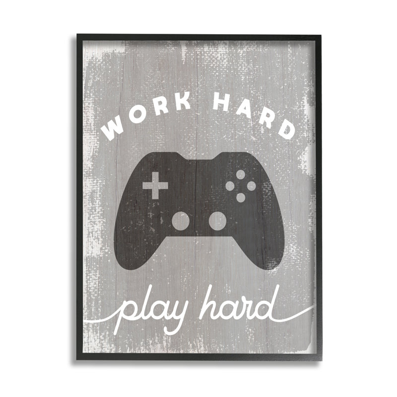 Work Work, Giclée encadrée noir minuit, H 30 po x l 24 po