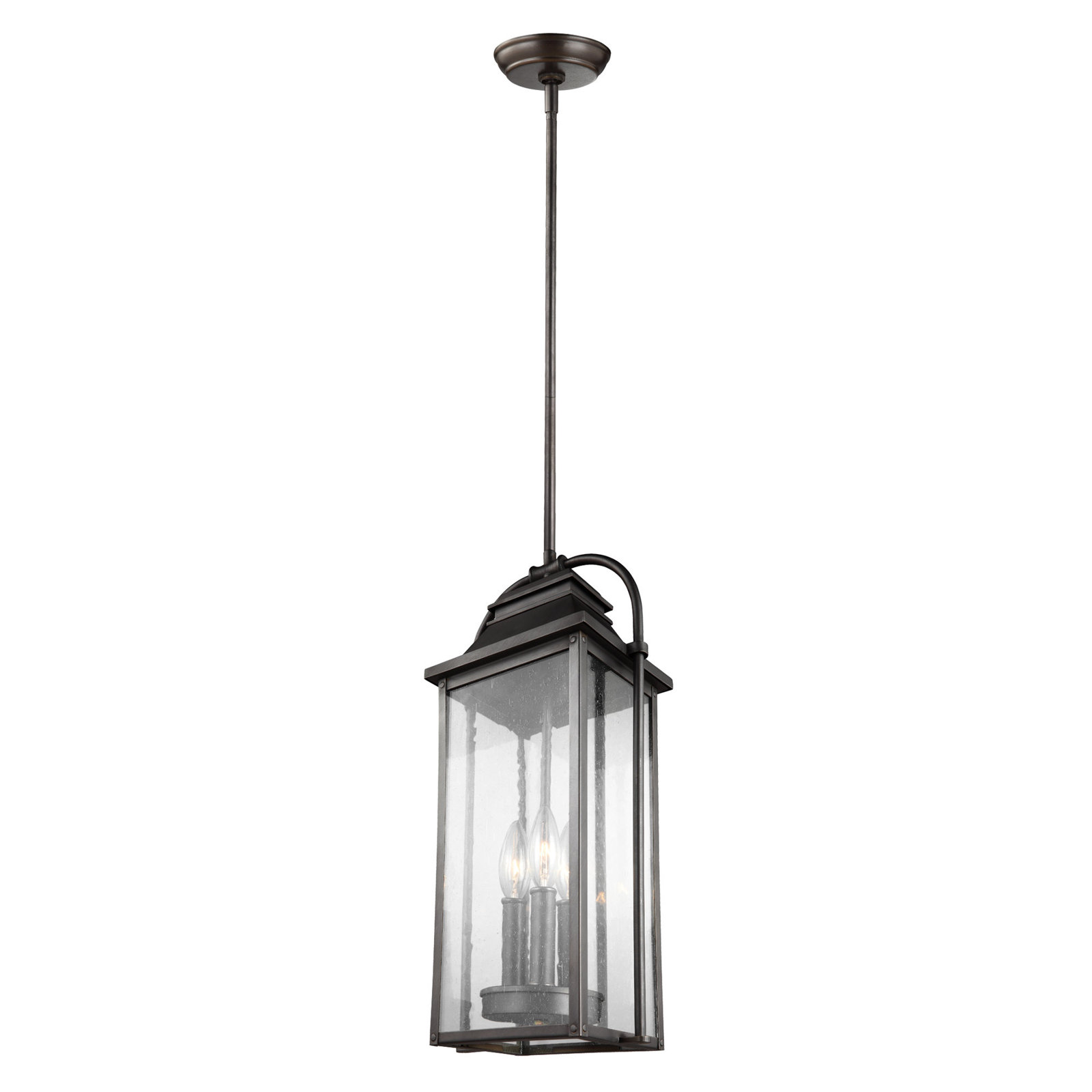Newson Outdoor Hanging Lantern, Antique Bronze