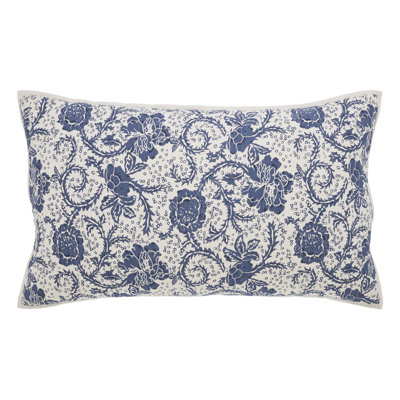 Dorset Navy Floral King Sham